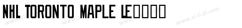 NHL Toronto Maple Le字体转换